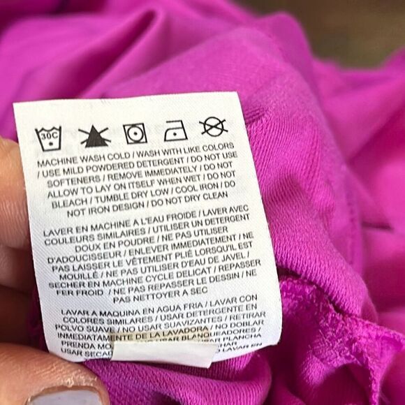 Nike Golf Polo Purple Black Dri Fit size L Large Short Sleeve LOOK - Picture 9 of 10